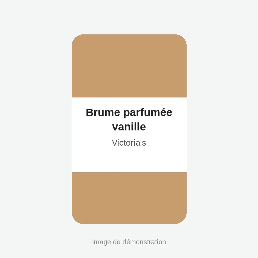 Brume parfumée vanille