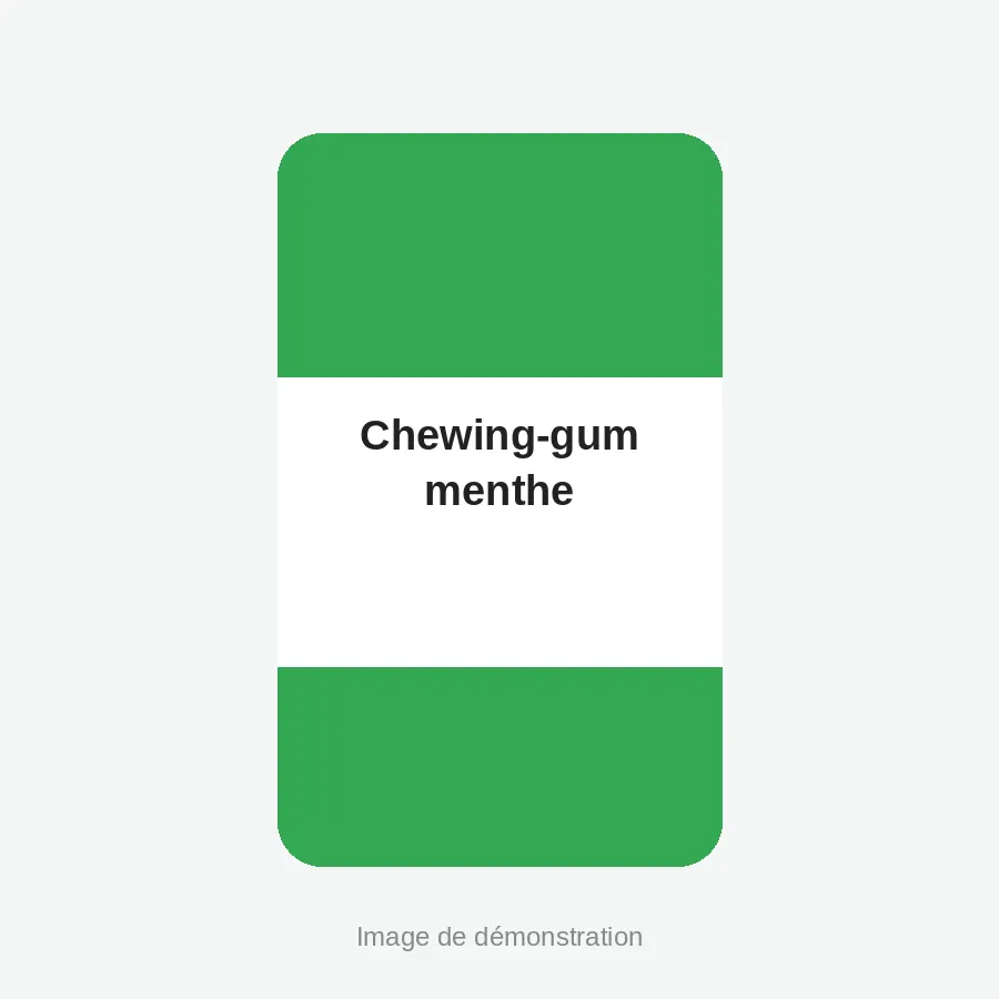 Chewing-gum menthe