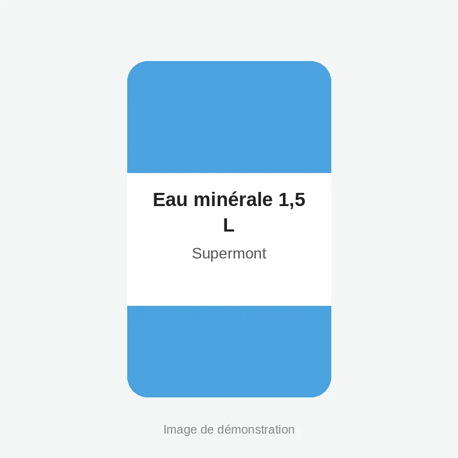Eau minérale 1,5 L