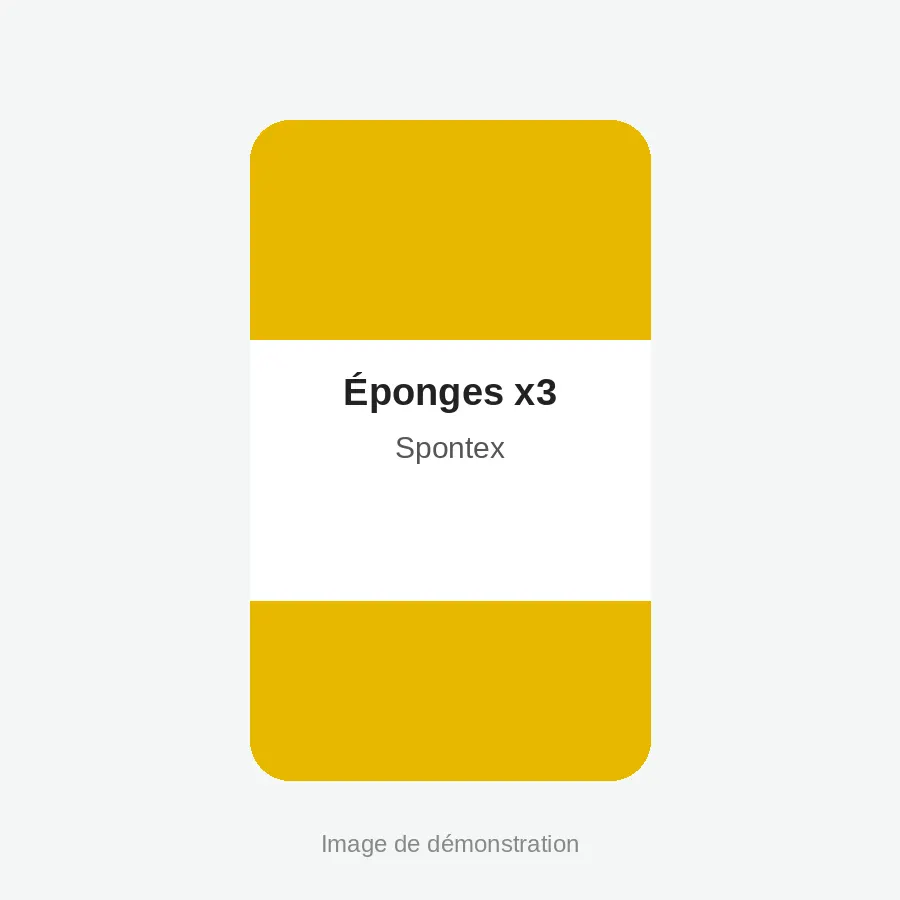 Éponges x3