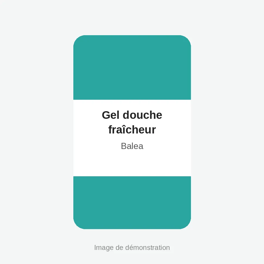 Gel douche fraîcheur