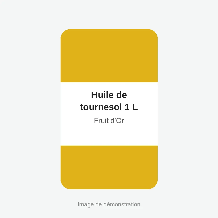 Huile de tournesol 1 L