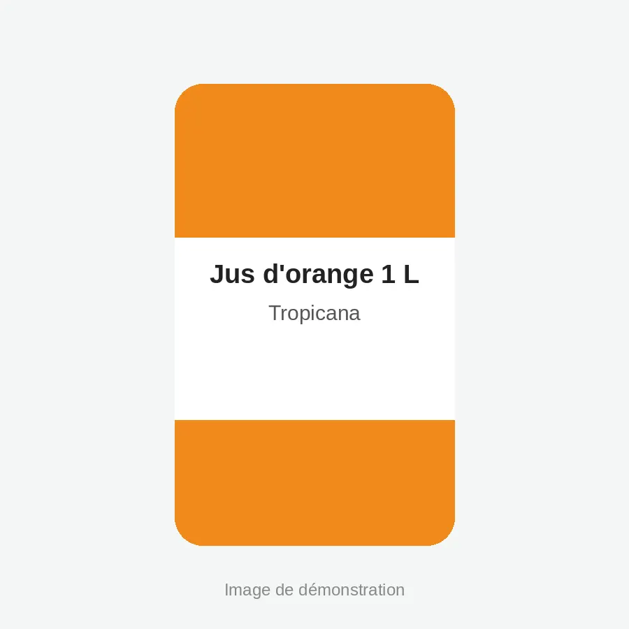 Jus d'orange 1 L