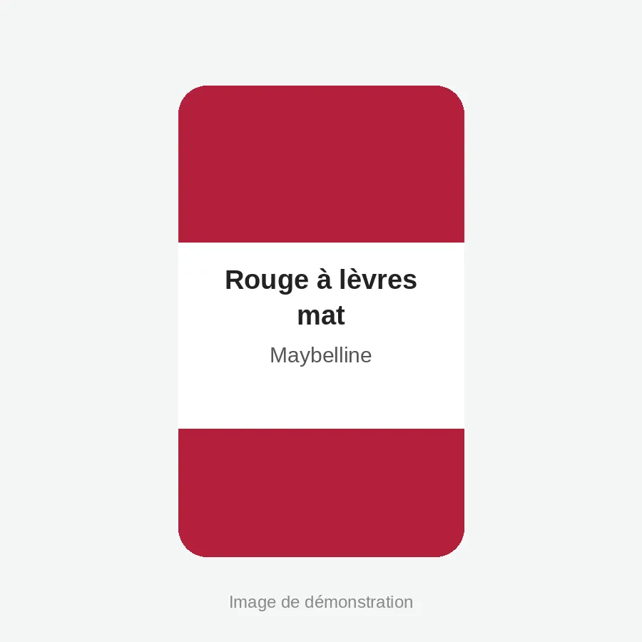 Rouge à lèvres mat